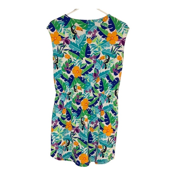 Lands' End Ladies Swim Cover-Up Size XL Dress Summer Tropical Beach Floral - Picture 8 of 13